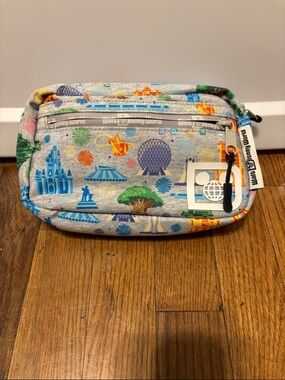 Disney Multicolor Pouch with Theme-Park Icons